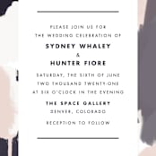 "Artistic Union" - Wedding Invitations in Indigo by Brooke Chandler - Close-Up