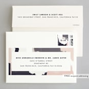 "Artistic Union" - Wedding Invitations in Indigo by Brooke Chandler - FREE Recipient Addressing