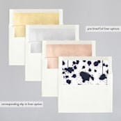"Artistic Union" - Wedding Invitations in Indigo by Brooke Chandler - Envelope Liner Options