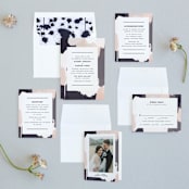 "Artistic Union" - Wedding Invitations in Indigo by Brooke Chandler - Invitation Suite