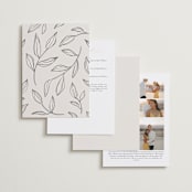 "Violet " - Wedding Invitations in Linen by Kelly Schmidt - Back of Card Options