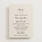 "simple monogram" - Wedding Invitations in Lace by Cass Loh - Front
