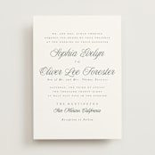 "Beautiful Day" - Wedding Invitations in Graphite by Leah Bisch - Front