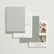 "signature monogram" - Wedding Invitations in Sage by Sara Hicks Malone - Back of Card Options