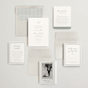 "signature monogram" - Wedding Invitations in Sage by Sara Hicks Malone - Invitation Suite