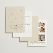 "The Swan" - Wedding Invitations in Buttercream by Helena Vitto - Back of Card Options