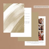 "oval" - Wedding Invitations in Natural by Leah Bisch - Back of Card
