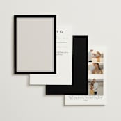 "Cambridge" - Wedding Invitations in Tuxedo by Amy Kross - Back of Card Options