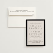 "Cambridge" - Wedding Invitations in Tuxedo by Amy Kross - Invitation with Envelope