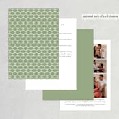 "Laurel of Greens" - Wedding Invitations in Midnight by Jennifer Wick - Back of Card