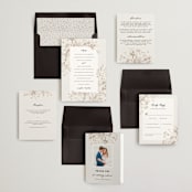 "Sketched Flora" - Wedding Invitations in Cream by Paper Raven Co. - Invitation Suite