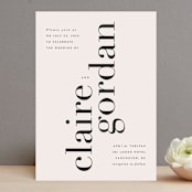 "The Loden" - Wedding Invitations in Ivory by Kelly Schmidt - Front