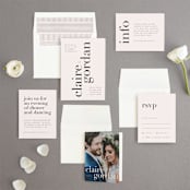 "The Loden" - Wedding Invitations in Ivory by Kelly Schmidt - Invitation Suite