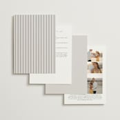 "Align" - Wedding Invitations in Linen by JoAnn Jinks - Back of Card Options