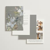 "Spring Dash" - Wedding Invitations in Pewter by Grace Kreinbrink - Back of Card Options