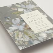 "Spring Dash" - Wedding Invitations in Pewter by Grace Kreinbrink - Detail