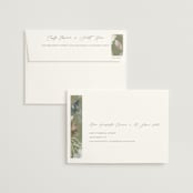 "Spring Dash" - Wedding Invitations in Pewter by Grace Kreinbrink - FREE Recipient Addressing