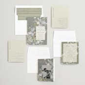 "Spring Dash" - Wedding Invitations in Pewter by Grace Kreinbrink - Invitation Suite