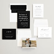 "A formal request" - Wedding Invitations in Jet by Lea Delaveris - Invitation Suite