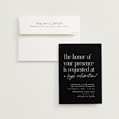 "A formal request" - Wedding Invitations in Jet by Lea Delaveris - Invitation with Envelope
