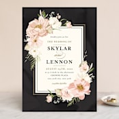 "Forever" - Wedding Invitations in Blush by Susan Moyal - Front