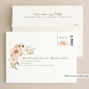 "Forever" - Wedding Invitations in Blush by Susan Moyal - FREE Recipient Addressing