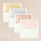 "Forever" - Wedding Invitations in Blush by Susan Moyal - Envelope Liner Options