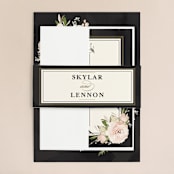 "Forever" - Wedding Invitations in Blush by Susan Moyal - Assembled