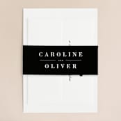 "At Last" - Wedding Invitations in Onyx by Lauren Chism - Assembled
