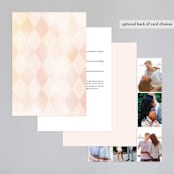"Diamond Blush" - Wedding Invitations in Rose by Susan Moyal - Back of Card