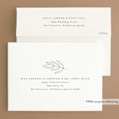 "Denali" - Wedding Invitations in Linen by Carly Reed Walker - FREE Recipient Addressing
