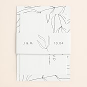"Denali" - Wedding Invitations in Linen by Carly Reed Walker - Assembled