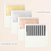 "Peonies & Berries" - Wedding Invitations in Winter White by Susan Moyal - Envelope Liner Options