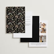 "Peonies & Sage" - Wedding Invitations in Fawn by Susan Moyal - Back of Card Options