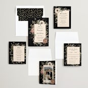 "Peonies & Sage" - Wedding Invitations in Fawn by Susan Moyal - Invitation Suite