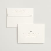 "Soft Sprigs" - Wedding Invitations in Champagne by Jennifer Postorino - FREE Recipient Addressing