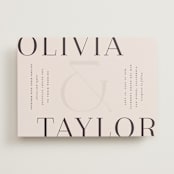 "Eclectic" - Wedding Invitations in Dusty Rose by Vera Lim - Front