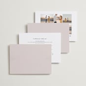 "Eclectic" - Wedding Invitations in Dusty Rose by Vera Lim - Back of Card Options