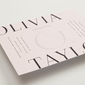 "Eclectic" - Wedding Invitations in Dusty Rose by Vera Lim - Detail