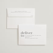 "Eclectic" - Wedding Invitations in Dusty Rose by Vera Lim - FREE Recipient Addressing