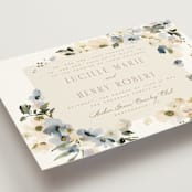 "Swept Away" - Wedding Invitations in Petal by Leah Bisch - Detail