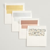 "Swept Away" - Wedding Invitations in Petal by Leah Bisch - Envelope Liner Options