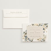 "Swept Away" - Wedding Invitations in Petal by Leah Bisch - Invitation with Envelope