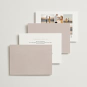 "Chalk Floral" - Wedding Invitations in Dove by Olivia Kanaley Inman - Back of Card Options