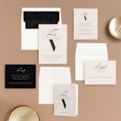 "initals" - Wedding Invitations in Champagne by Lori Wemple - Invitation Suite