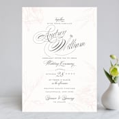 "Flora" - Wedding Invitations in Blush by Nicoletta Savod - Front