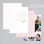 "Flora" - Wedding Invitations in Blush by Nicoletta Savod - Back of Card