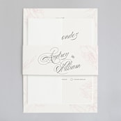 "Flora" - Wedding Invitations in Blush by Nicoletta Savod - Assembled