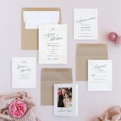 "Flora" - Wedding Invitations in Blush by Nicoletta Savod - Invitation Suite