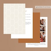 "Ovalon" - Wedding Invitations in Terracotta by Pati Cascino - Back of Card